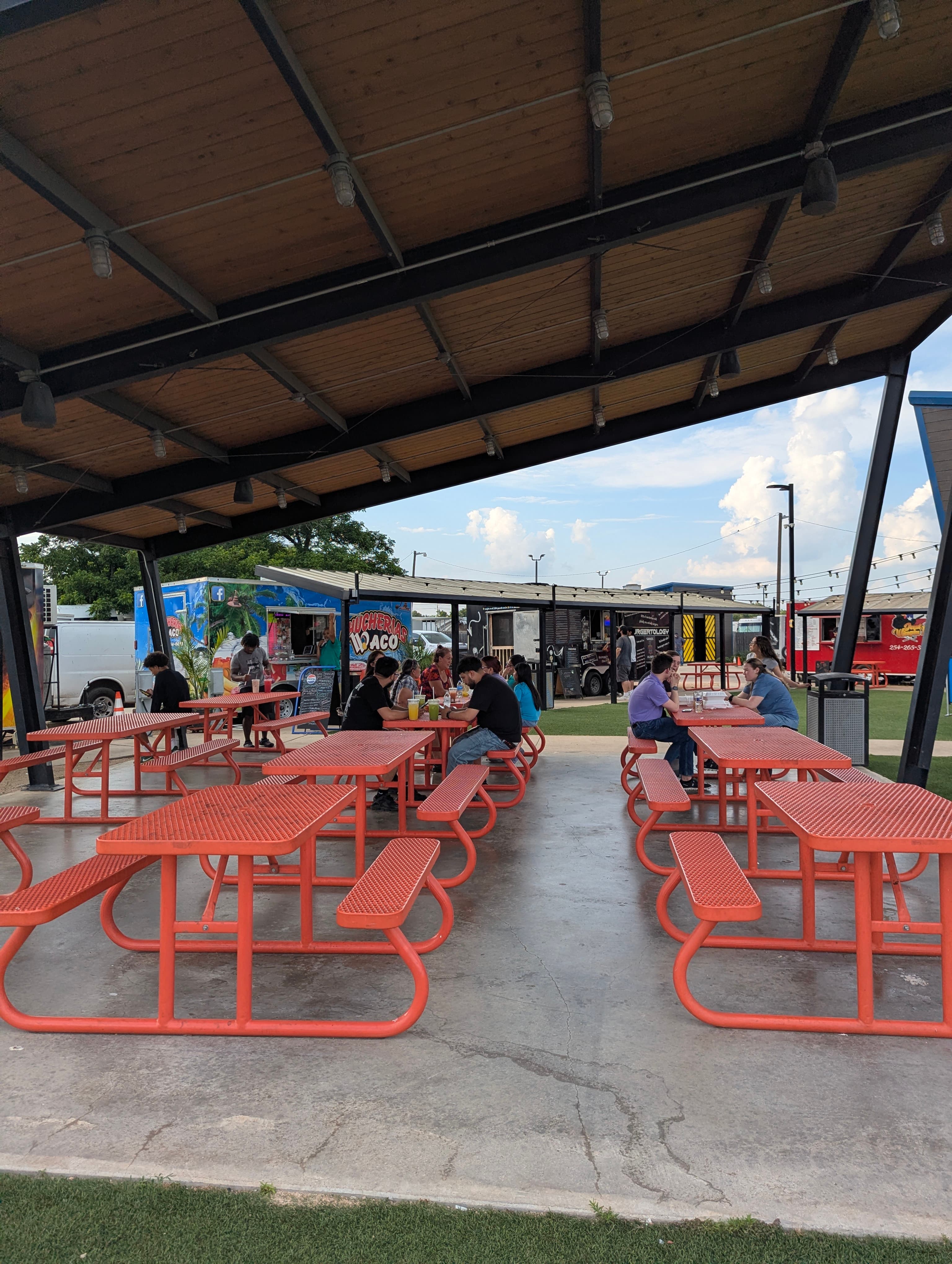 Route 77 Food Park in Waco, home of the Burgertology food truck